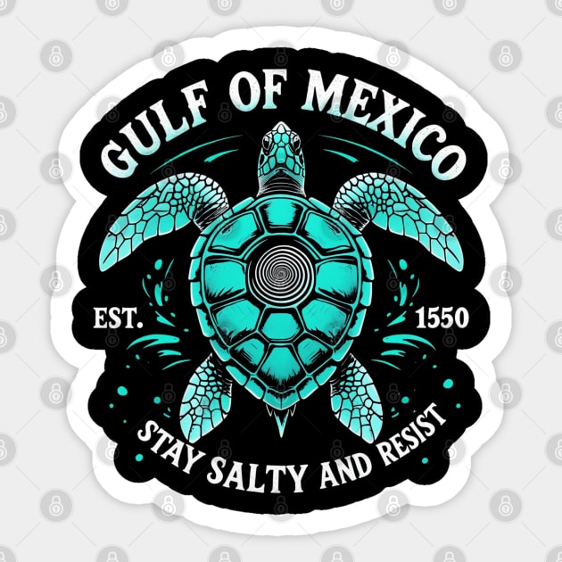 Gulf-Of-Mexico Sticker by Creatifly Graphic Tees